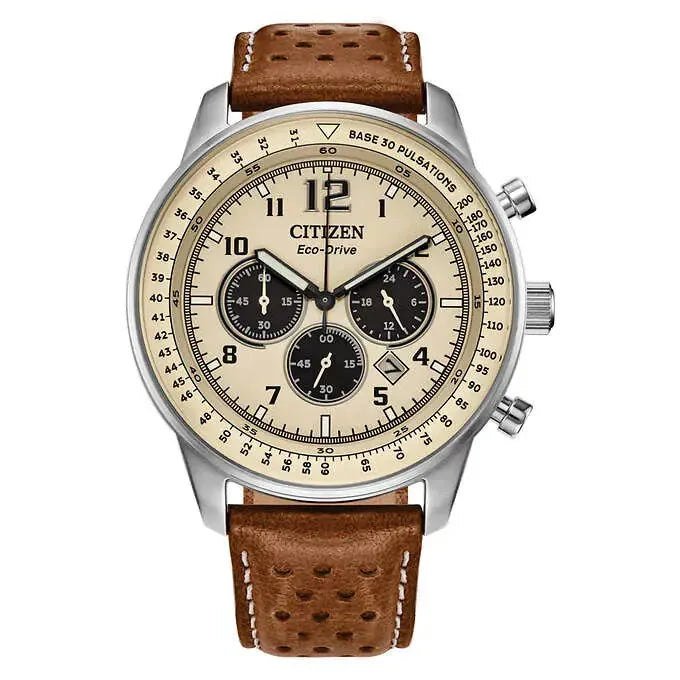 Citizen Eco-Drive Weekender Chronograph Men's Watch Stainless Steel, Quartz - Model CA4500-08X